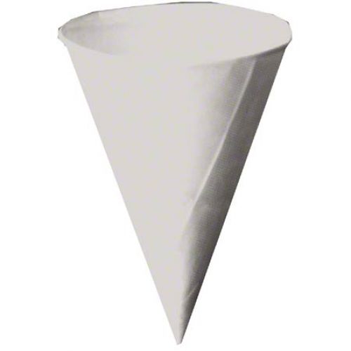 Konie Paper Funnel Cone Hole in Bottom 10 oz White Pack 1000 / cs 8 ba