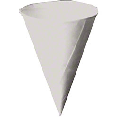Konie Drywax Cone Cup With Rolled Rim 4.5 oz White Pack 5000 / cs 25