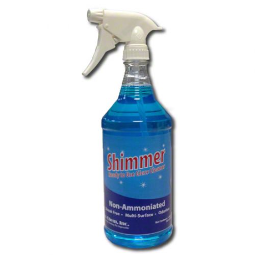 Kor Chem Shimmer Non-Ammoniated RTU Glass Cleaner Pack 12 QTS