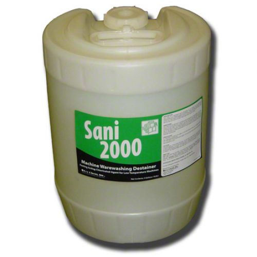 Kor Chem Sani 2000 Low Temp Chlorinated Warewashing Destainer Pack 5 gallon pail