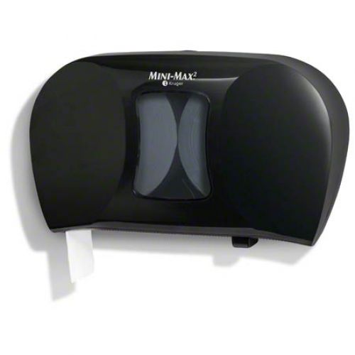 Mini-Max Dispenser for Bathroom Tissue Black/Smoke Grey Pack 1/cs
