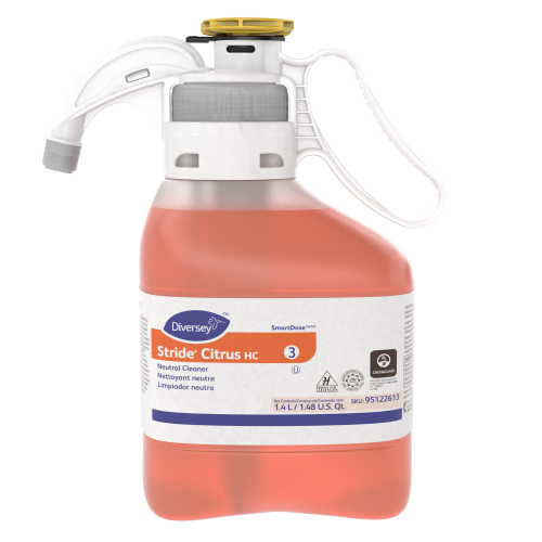 Strideeâ€š Citrus Neutral Cleaner is a non-alkaline formulation for everyday cleaning of floors and other hard services.
