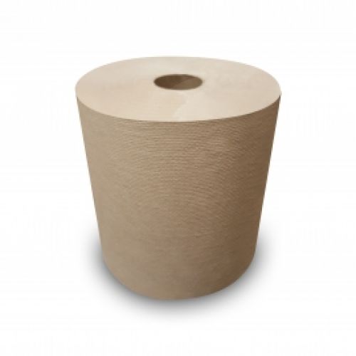1-Ply Hardwound Paper Towel Roll 7.88''x800', Natural (12 Rolls)