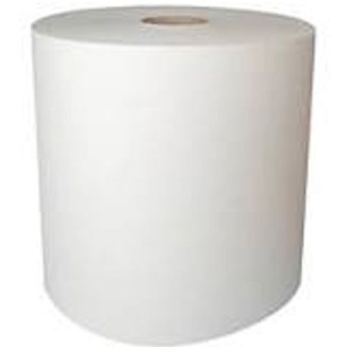 1-Ply Hardwound Paper Towel Roll 8''x350', White (12 Rolls)