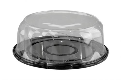 Black Cake Base With 3.5'' Swirl Dome Fits 8'' Cake