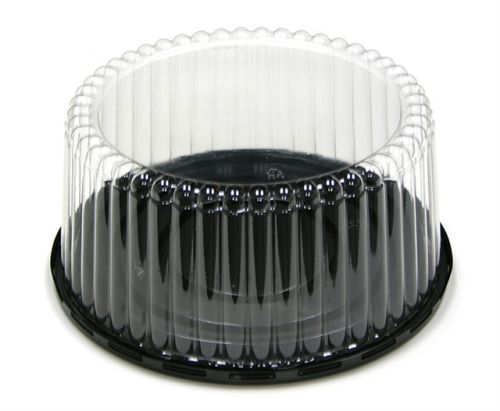 9'' Black Cake Base With 5'' Fluted Dome Fits 8'' Cake
