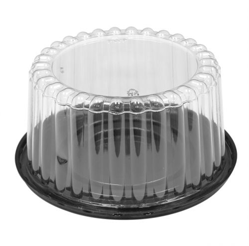 7'' Black Cake Base With 4'' Dome fits 5'' - 6'' Cakes