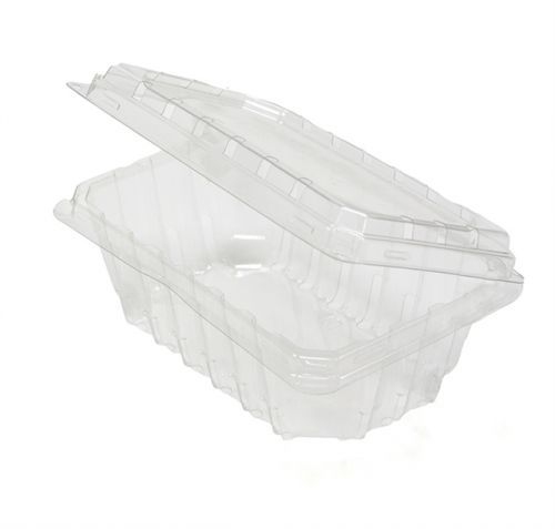 4.75''x7.25''x3.33'' Quart Berry Basket Hinged Lid - Side Vented