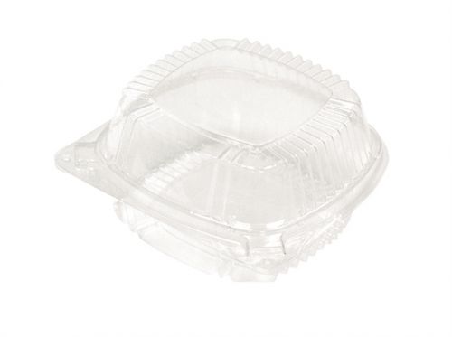 5'' Clear 1 compartment Hinged lid 11oz