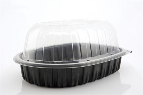 Chicken Roaster Black Base With Dome