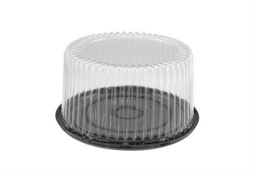 10.25'' Black Cake Base With 5.25'' Fluted Dome Fits 8-9'' Cake