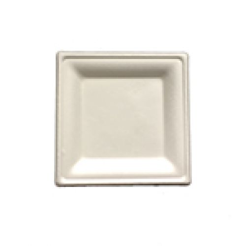 PrimeWare 6.25 x 6.25 Square Heavy Molded Fiber Plate Pack 4/125