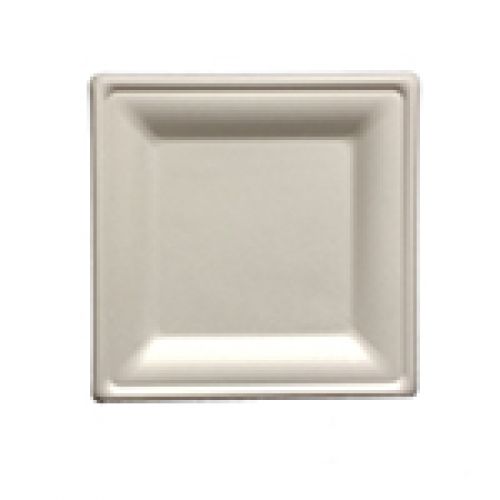 PrimeWare 8x8 Square Heavy Molded Fiber Plate Pack 4/125