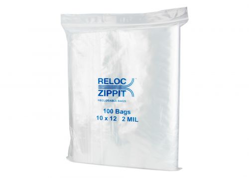 Fantapak Poly Bag 10x12 2 Mil Reloc Zipper Pack 100012