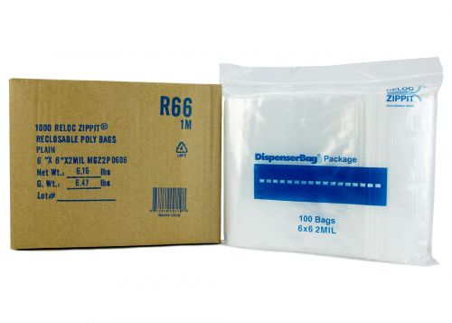 Fantapak 6x6in Reclose Bag 2 Mil Pack 1000