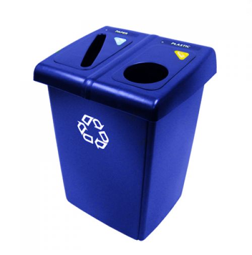 Recycle Bin Blue 2 Stream 46 Gallon