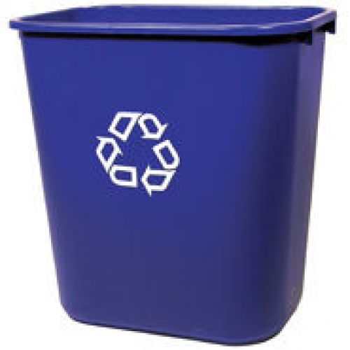 28qt Wastebasket With Recycle Logo