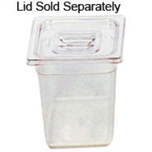 1/6 Size Cold Food Pan Clear 2.5 Quart 
