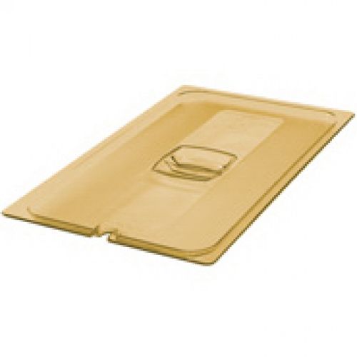 1/2 Size Hot Food Pan Cover With Notch - Amber