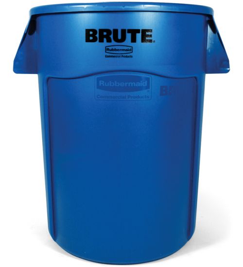 44gal Vented Round Container Blue