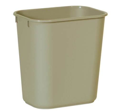 Small Wastebasket Beige 12.9L / 13 Quart 