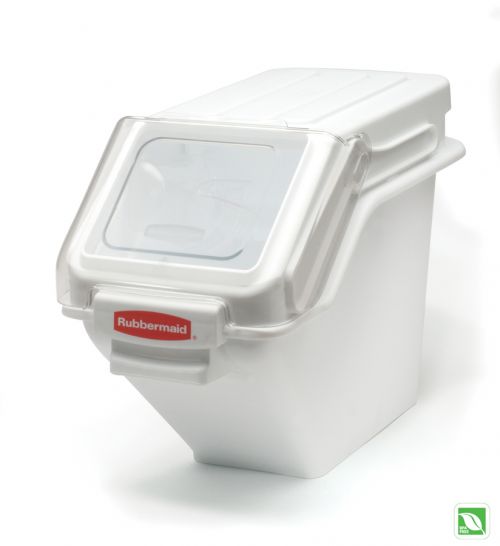 Shelf Ingredient Bin With Scoop White 100 Cup Capacity