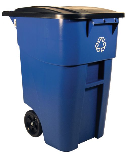 Recycling Rollout Waste Container Blue 189.3L / 50 Gallon