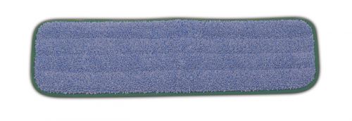 18'' Microfiber Room Mop Pad Green Single Sided