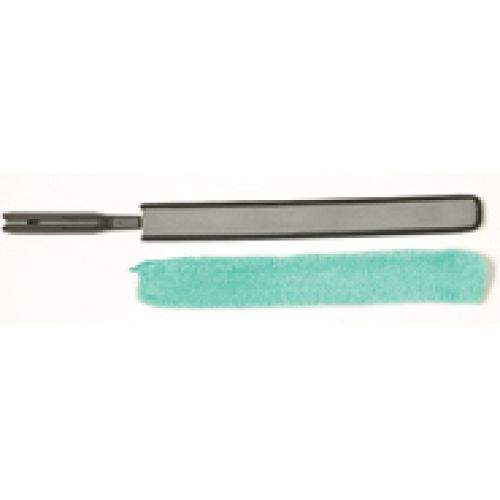 Quick Connect Dusting Wand Black With Microfiber Sleeve, 28-1/3''x1-1/8''