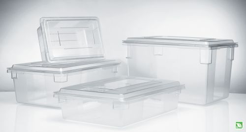 Food Storage Tote Box Clear 21.5 Gallon