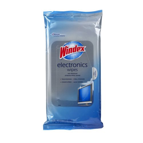 Electronics Cleaner Wipes, Pack, White (25 Per Pack, 12 Packs)