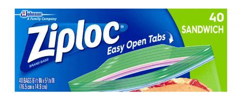 Ziploc Sandwich Bags Pack 12 / 40 cs