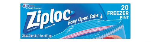 Ziploc Freezer Bag Pint Pack 12 / 20 cs