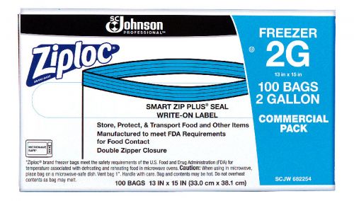 SCJP Ziploc® Brand Seal Top 2 Gallon Freezer Bag - 100 ct.