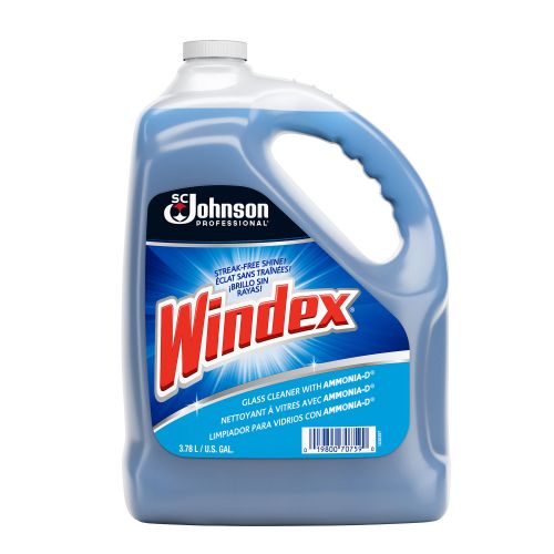 Windex Blue Glass Cleaner 1 Gallon Pack 4 / cs