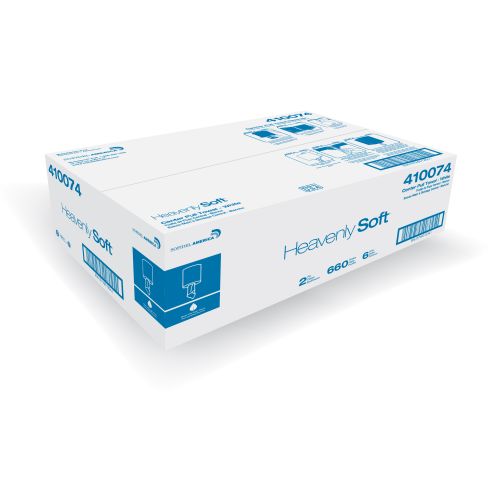 2-Ply Centerpull Paper Towel Roll 8''x12'', 660 Sheets, White (6 Rolls)