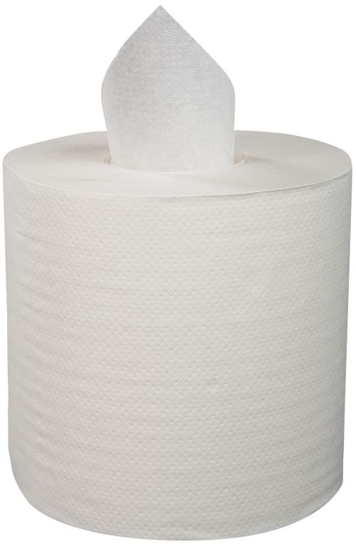 2-Ply Centerpull Paper Towel Roll 8''x10'', 600 Sheets, White (6 Rolls)