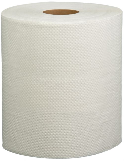 1-Ply Hardwound Paper Towel Roll 7''x700', White (6 Rolls)