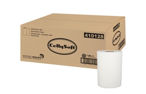 1-Ply TAD Hardwound Paper Towel Roll 10''x550', White (6 Rolls)