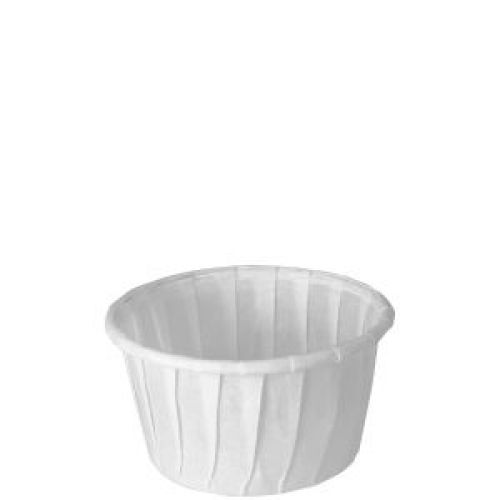 Paper Souffle Cup 1.25 oz White