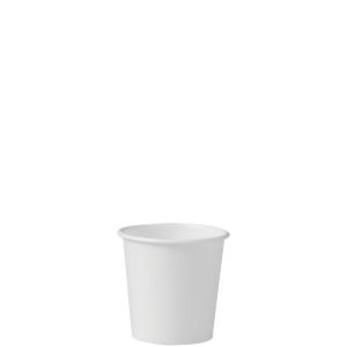 Cup Paper Hot 4 oz Single Sided Poly White