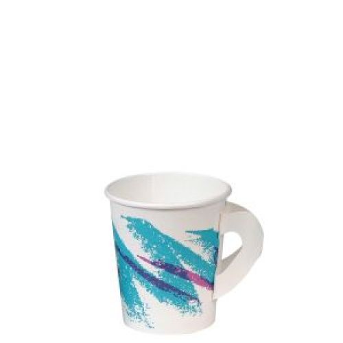 Cup Paper Hot 6 oz With Handle Jazz