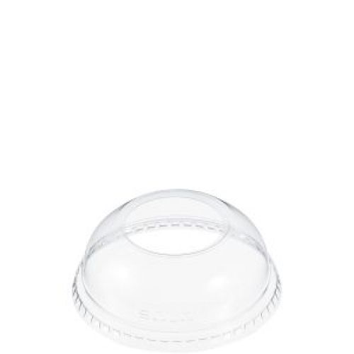 Dome With Wide Hole Lid Clear
