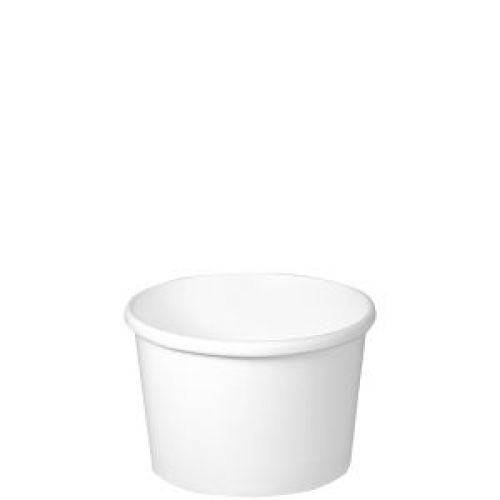 Container Paper Treated 8 oz White