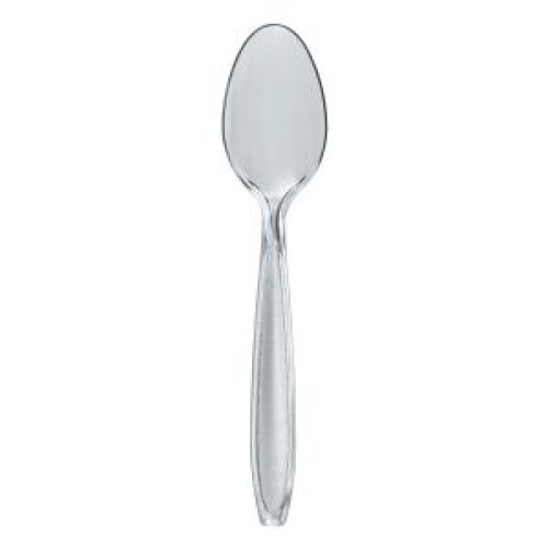 Cutlery Boxed Spoon Heavy Weight Styrene Fullsize Clear