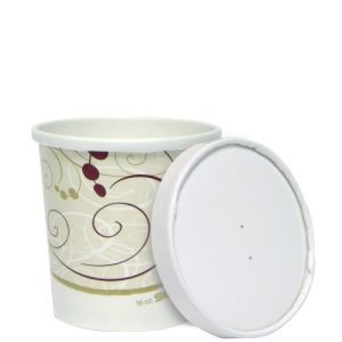 Container Paper 16 oz With Paper Vented Lid Symphony