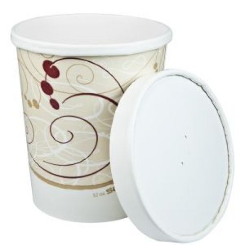 Container Paper 32 oz With Vented Paper Lid Symphony
