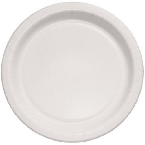 Eco-Forward Paper Plate Medium Weight White 8.5''