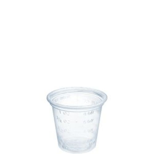 Cup Plastic 1 oz Grad Medicine Clear