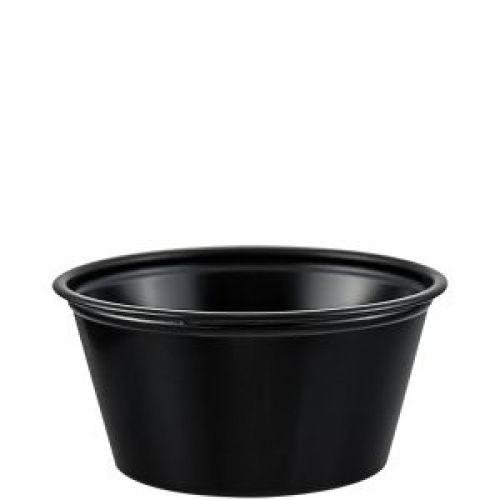 Cup Souffle 2 oz Plastic Black